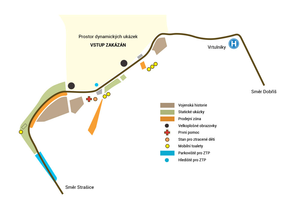 Plánek areálu Plánek areálu